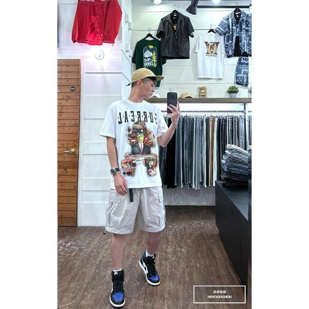 『新品上市』重磅surreal拼圖短T(NOF23052687)-白-細節圖4
