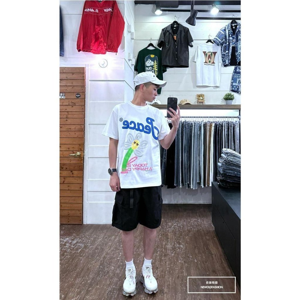 『新品上市』重磅氣球小花短T(NOF23052691)-白-細節圖2