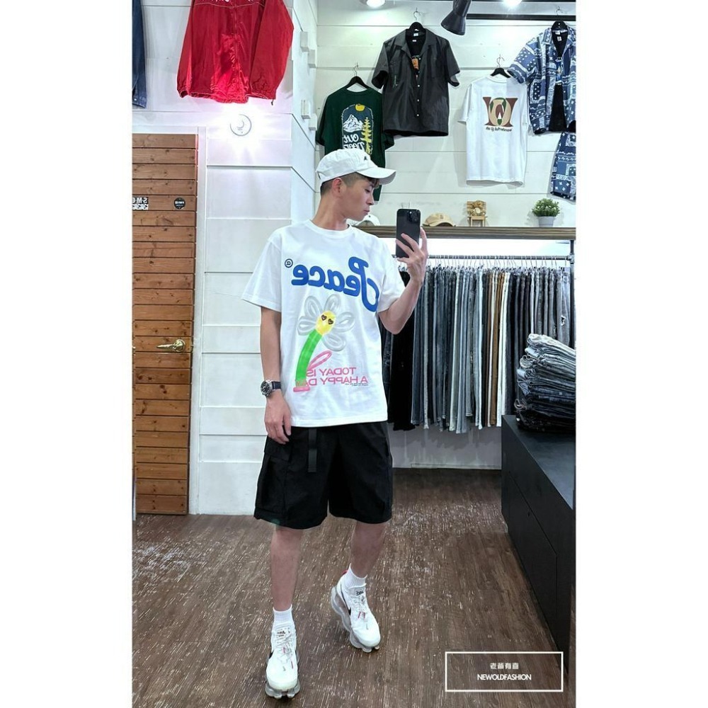 『新品上市』重磅氣球小花短T(NOF23052691)-白-細節圖4