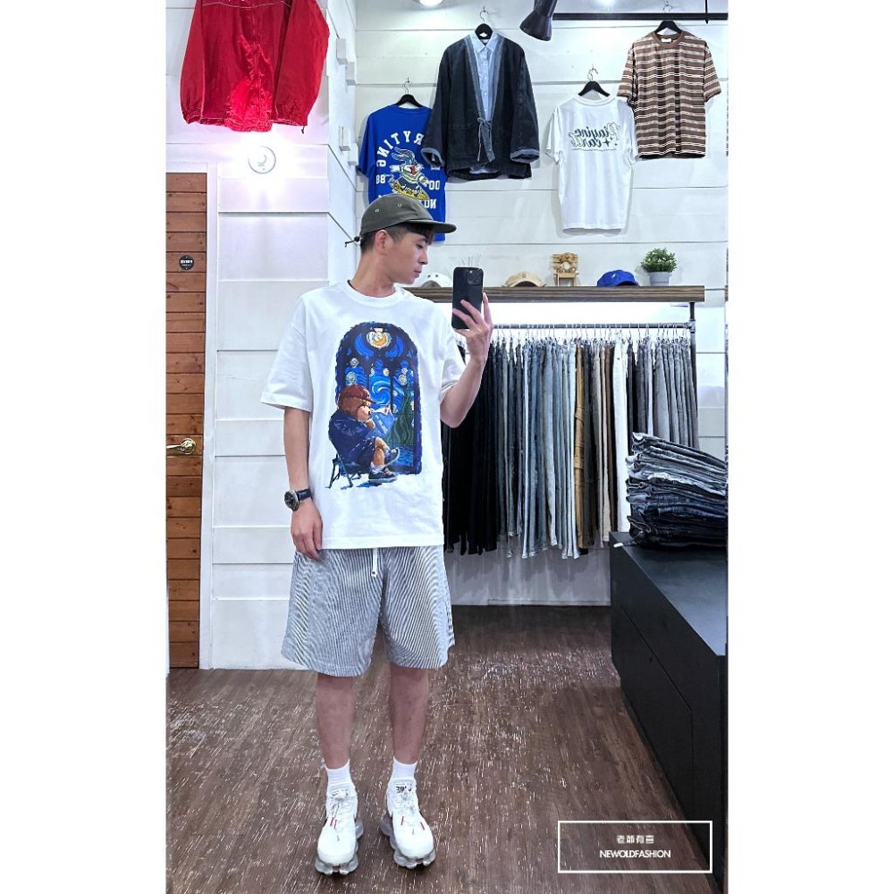 『新品上市』重磅油畫畫家熊短T(NOF23032466)-白-細節圖2