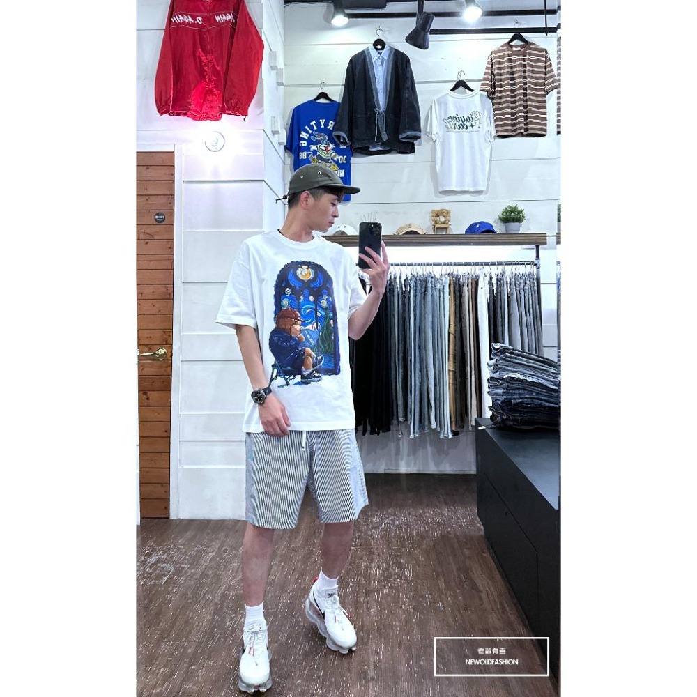 『新品上市』重磅油畫畫家熊短T(NOF23032466)-白-細節圖6
