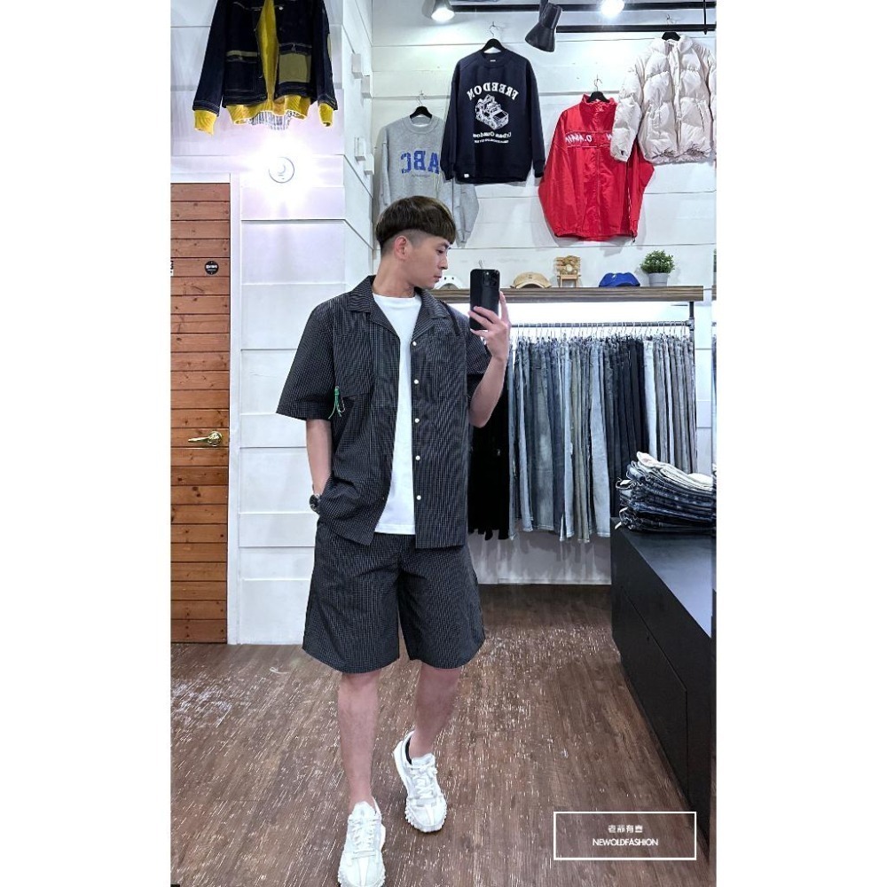 『新品上市』重磅超挺細條方格紋襯衫(NOF23039060)-細節圖7