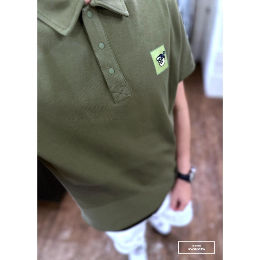『新品上市』重磅刺繡墨鏡人POLO衫(NOF2303C10005)-綠-細節圖4