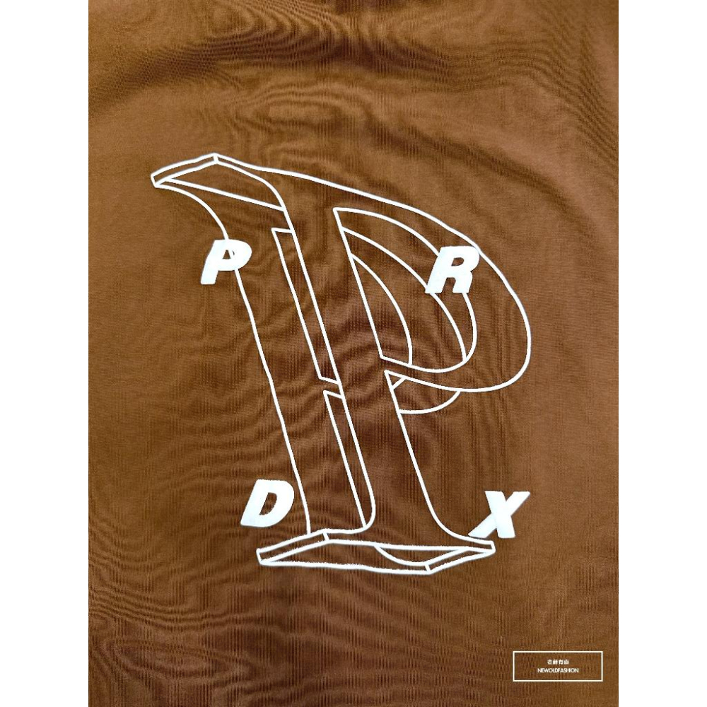 『新品上市』重磅虛線P英字短T(NOF2303C30037)-咖-細節圖4