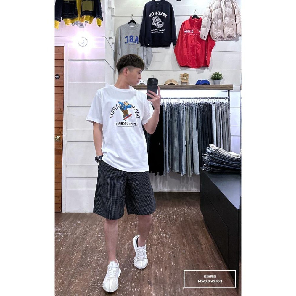 『新品上市』重磅滑板熊短T(NOF23022532)-白-細節圖6