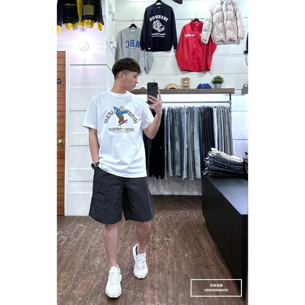 『新品上市』重磅滑板熊短T(NOF23022532)-白-細節圖7