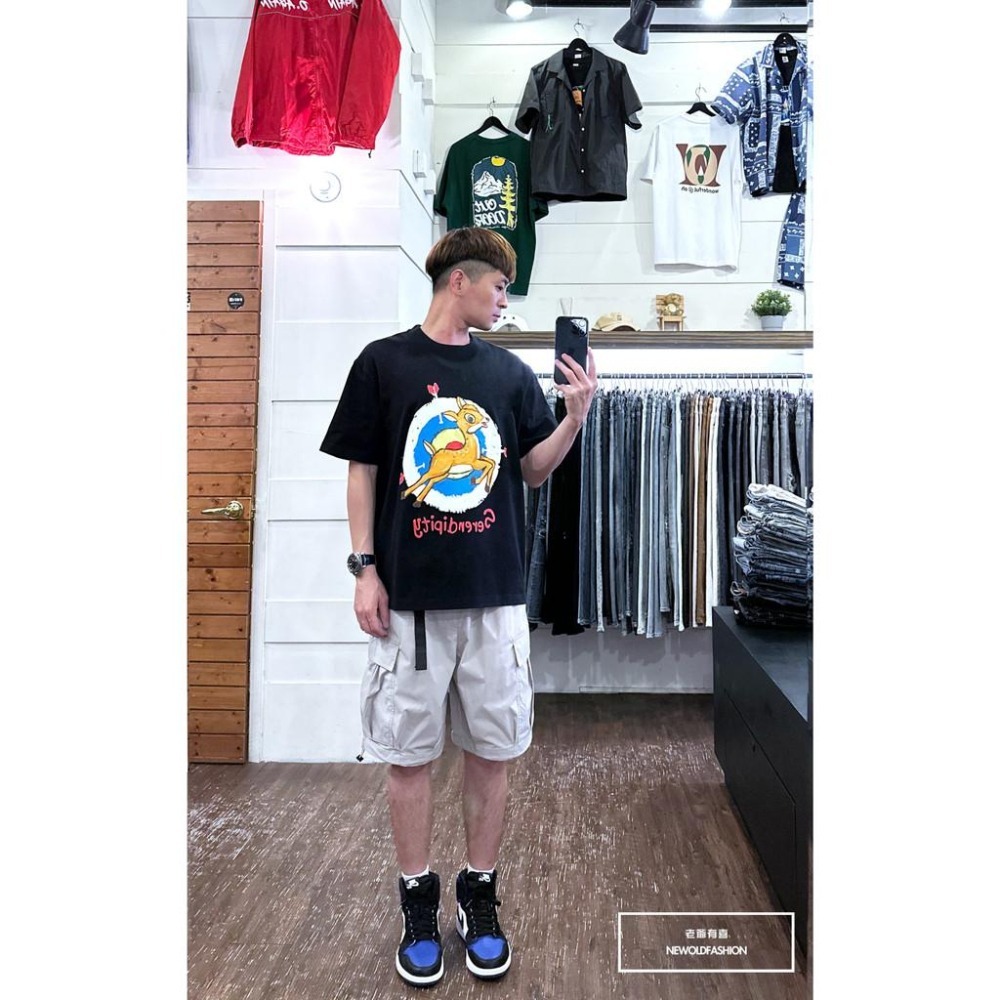 『新品上市』重磅紅心斑比短T(NOF23052648)-黑-細節圖2