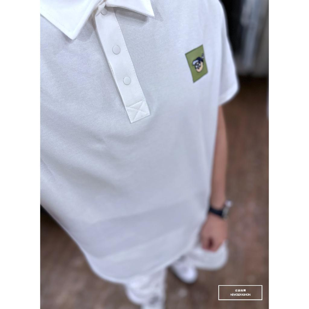 『新品上市』重磅刺繡墨鏡人POLO衫(NOF2303C10005)-白-細節圖6