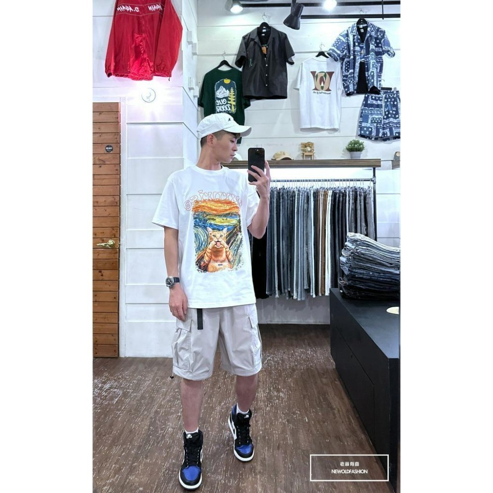 『新品上市』重磅吶喊貓咪短T(NOF23052646)-白-細節圖4