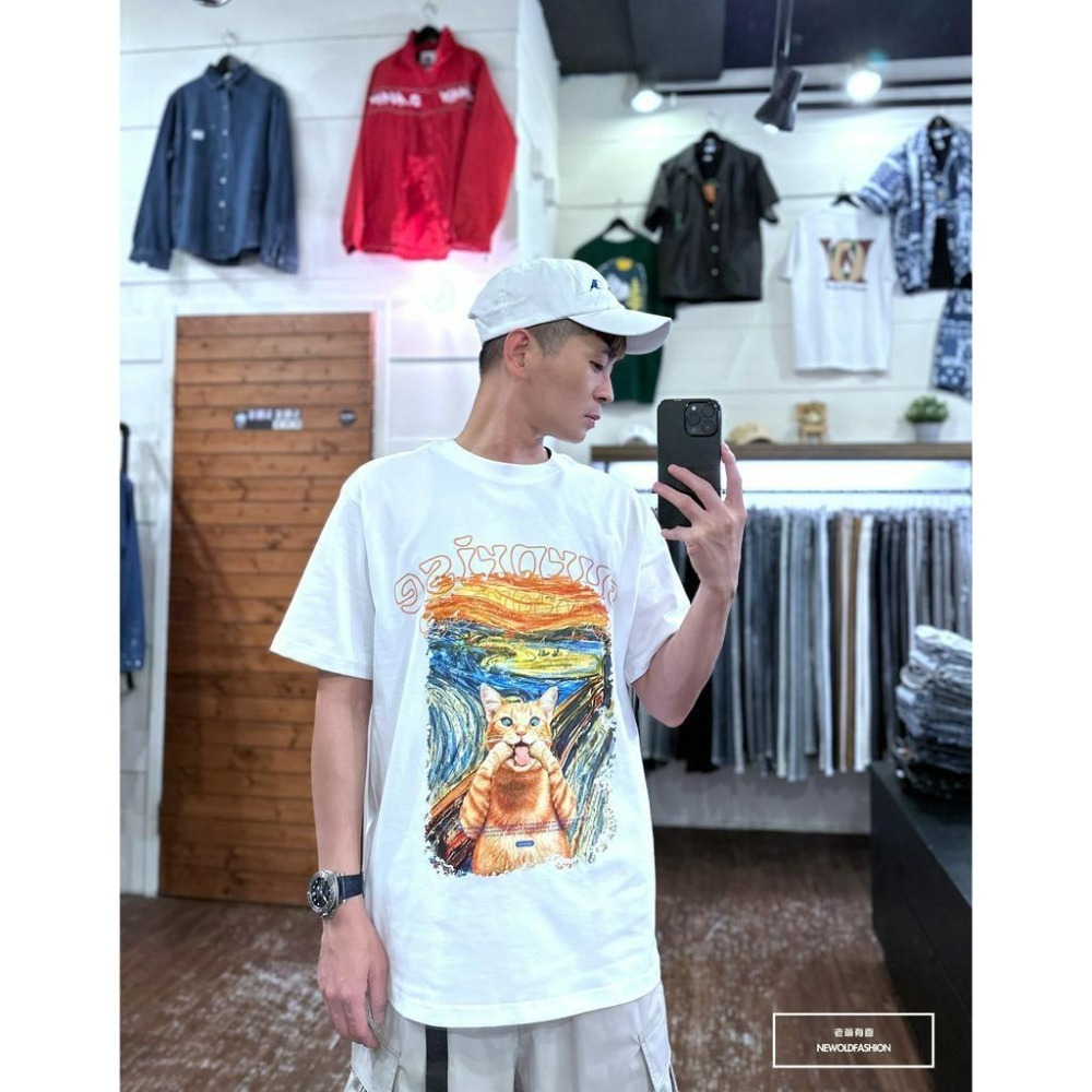 『新品上市』重磅吶喊貓咪短T(NOF23052646)-白-細節圖6