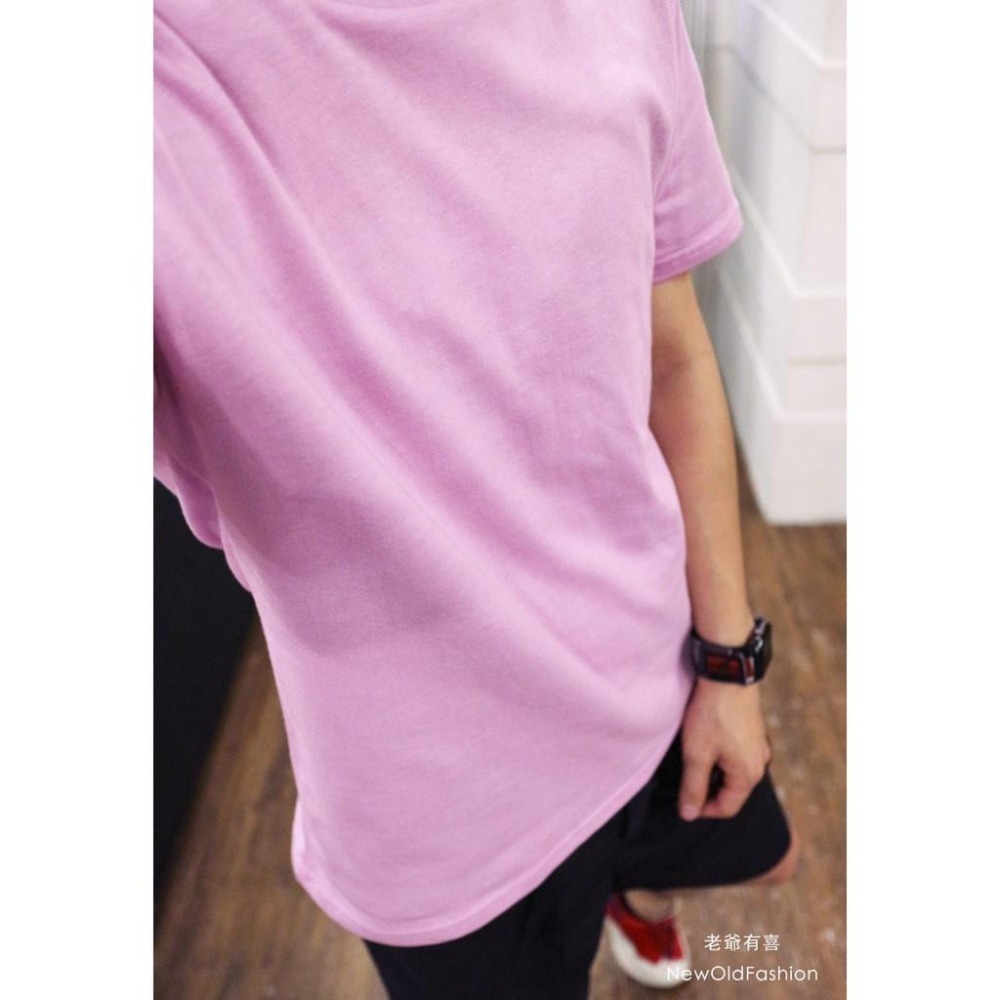 『老爺有喜』重磅UPF50+超高防護係數素色短Ｔ恤-粉紫-細節圖2