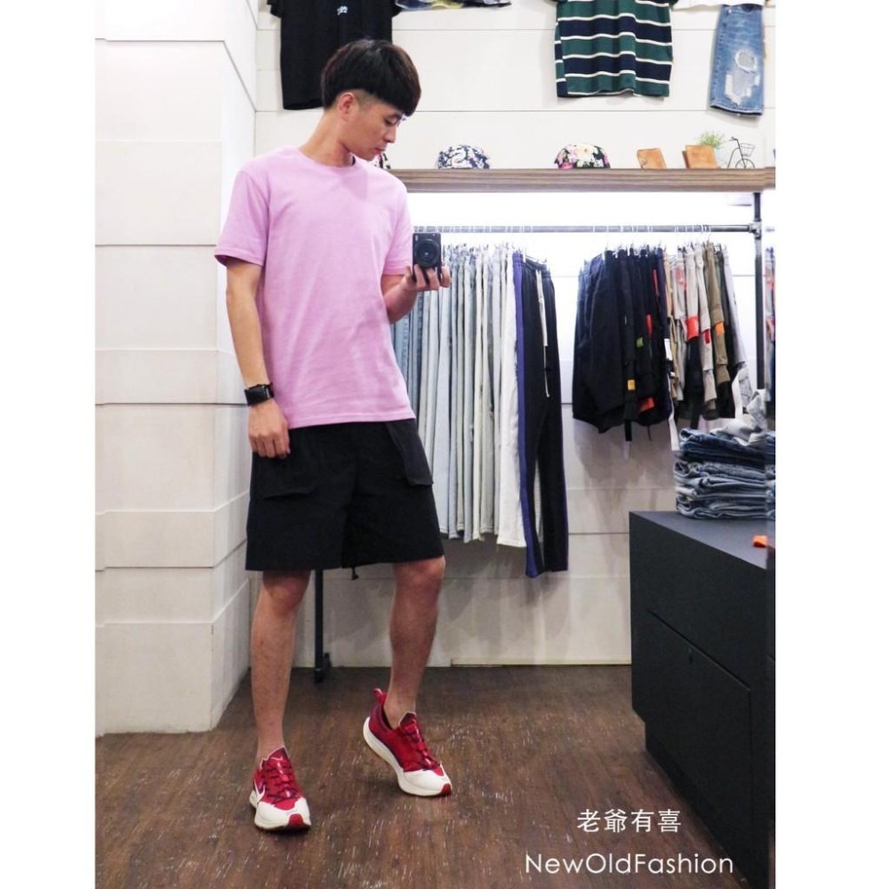 『老爺有喜』重磅UPF50+超高防護係數素色短Ｔ恤-粉紫-細節圖4