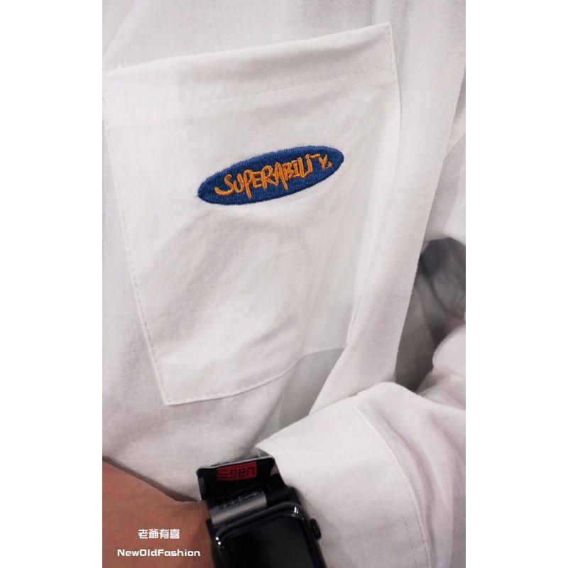 『老爺有喜』Super標籤口袋襯衫(NOF2009C206)-白-細節圖2