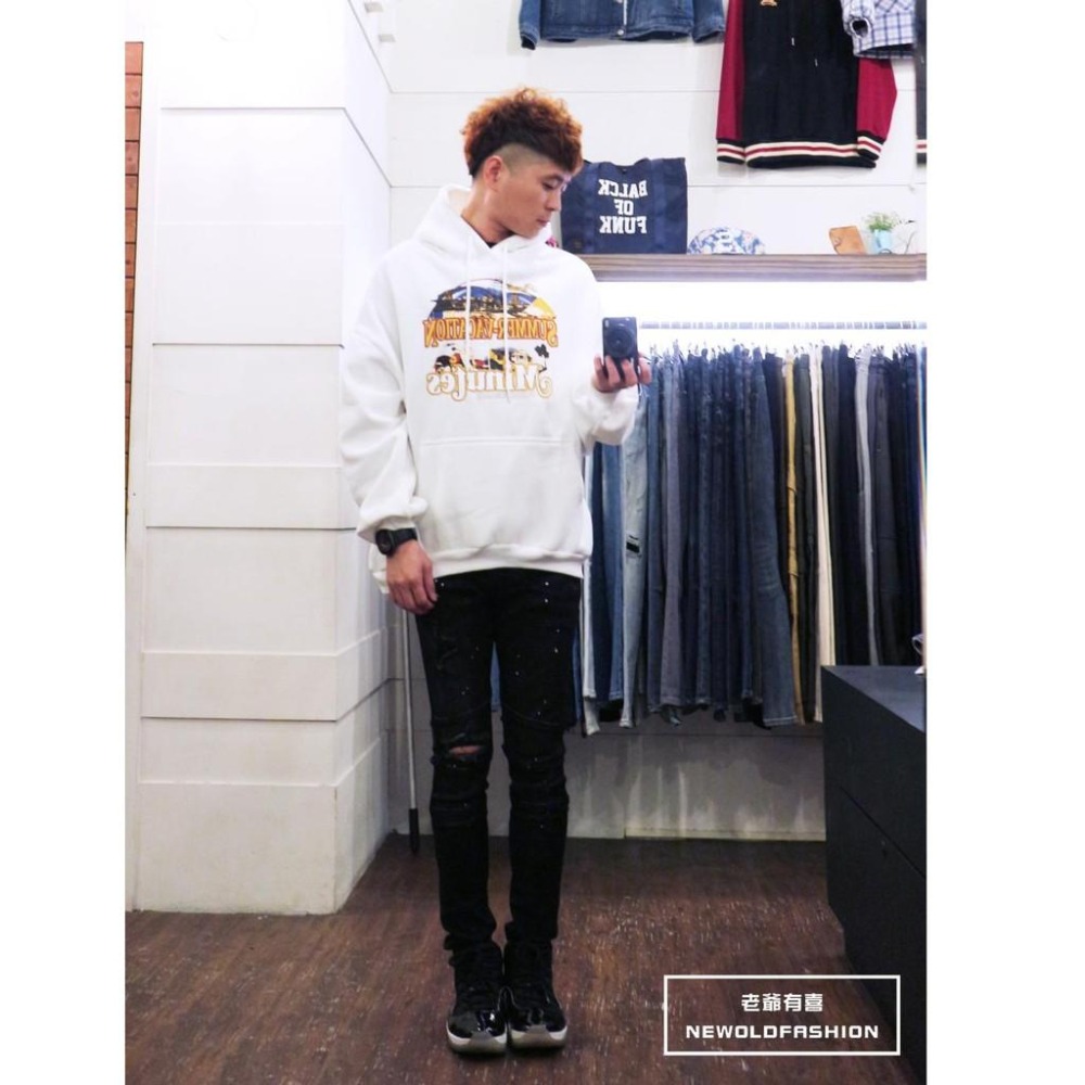 『老爺有喜』重磅Minutes金字塔刷毛帽T -白-細節圖5