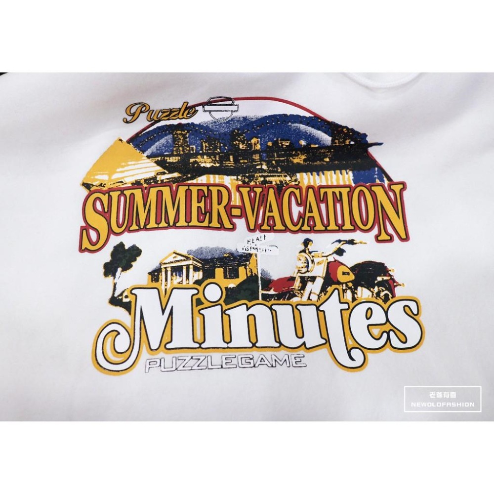 『老爺有喜』重磅Minutes金字塔刷毛帽T -白-細節圖7