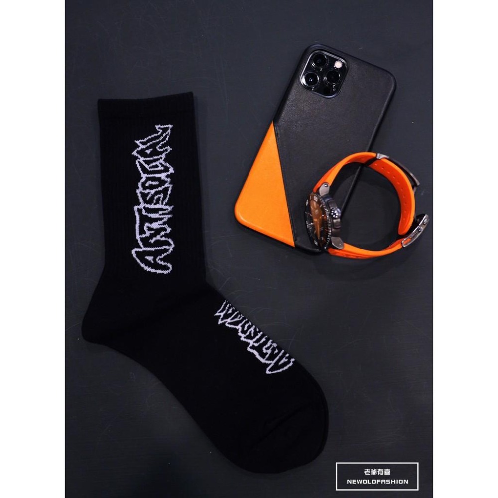 『老爺有喜』重磅Antisocial高筒襪(原價189)-黑-細節圖3