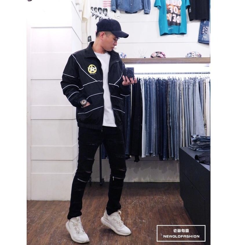 『老爺有喜』A跳色反光條立領防風外套(NOF2109A203)-黑-細節圖8