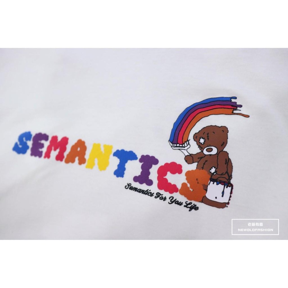 『老爺有喜』重磅彩色塗鴉熊短T -白-細節圖5