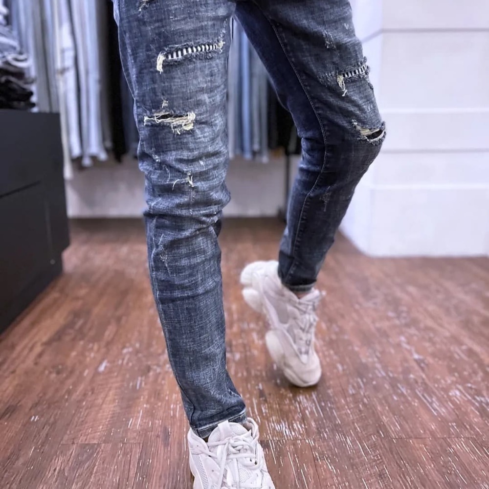 『新品上市』重磅直條補丁小直筒褲(NOF22063192)-細節圖6