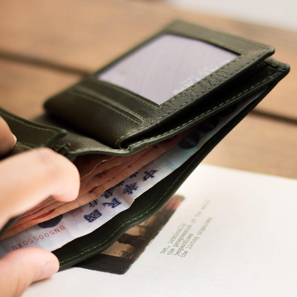 『新品上市』老爺有喜 睛漾真皮兩折多功能收納短夾(071848cd)-綠-細節圖3