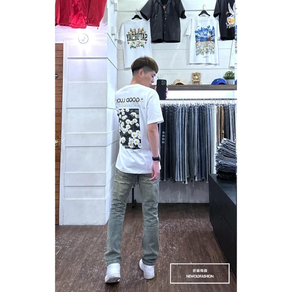 『新品上市』重磅仿舊破壞中直筒 仿舊水洗 膝破壞抽鬚 寬版中直筒褲 男生牛仔褲(NOF2306L667)-細節圖4