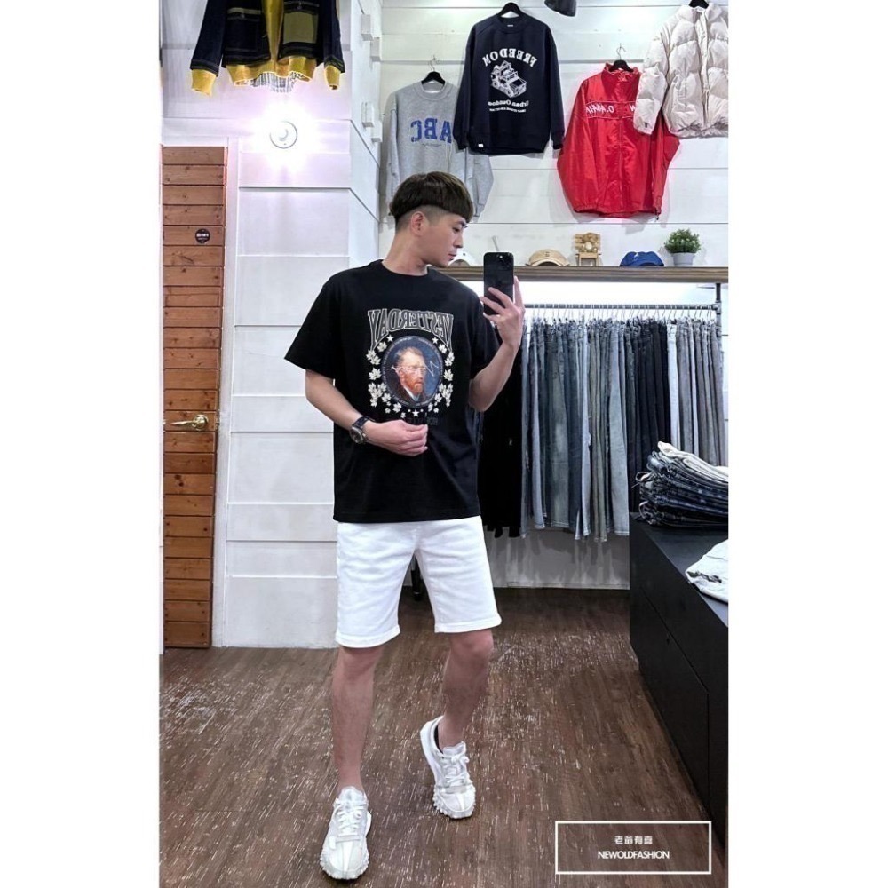 『新品上市』重磅全彈性素色牛仔短褲 素色短褲 日系 阿美咔嘰 牛仔褲 白色短褲 五分褲(NOF2302289)-白-細節圖2