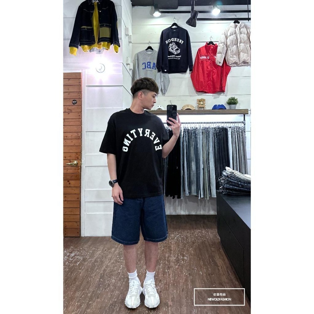 『新品上市』重磅立體滑板兔短T恤(NOF23032504)-黑-細節圖3
