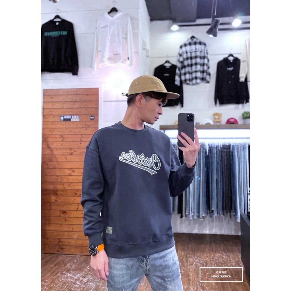 『老爺有喜』重磅orioles刺繡大學T-灰(NOF2209B5518)-細節圖3