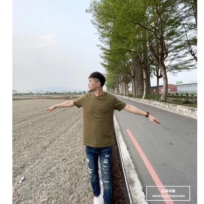 『老爺有喜』重磅UPF50+超高防護係數素色短Ｔ恤-橄欖綠-細節圖6