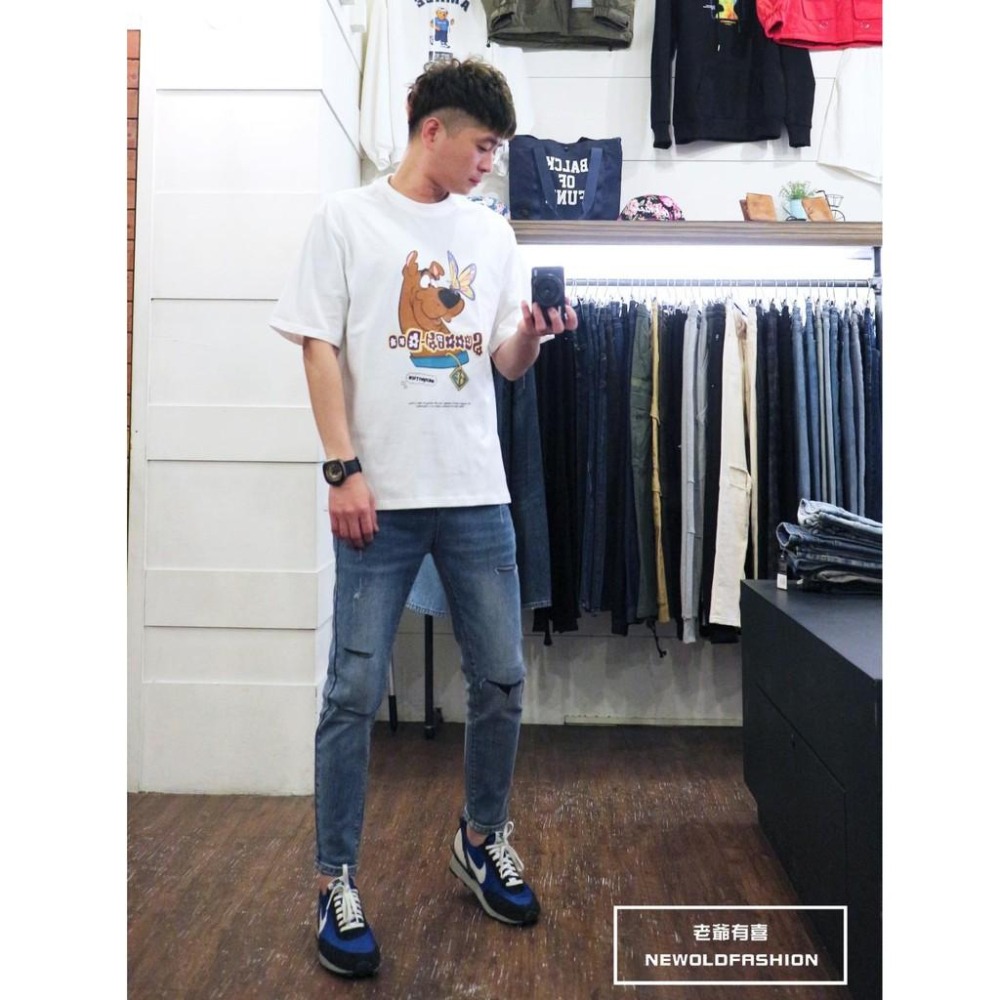 『老爺有喜』重磅蝴蝶Scooby短T-白-細節圖3