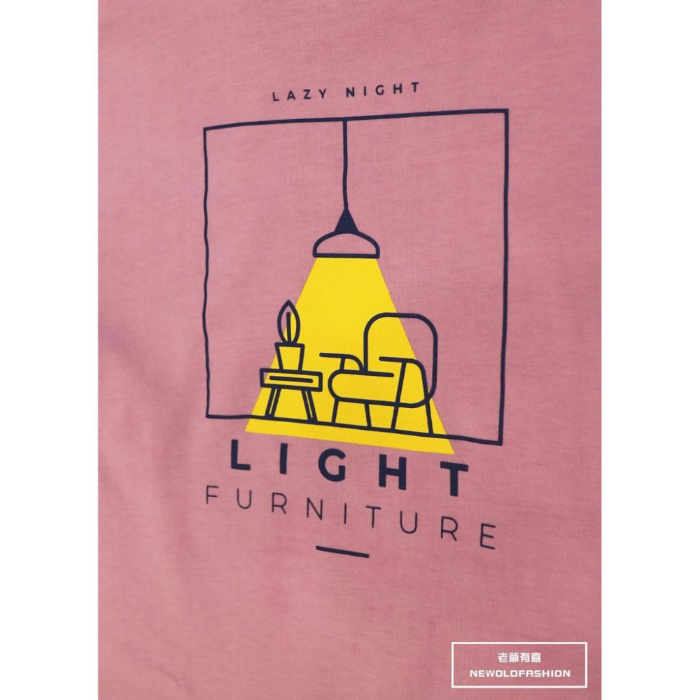 『老爺有喜』重磅Furniture燈光短T -粉紫-細節圖4