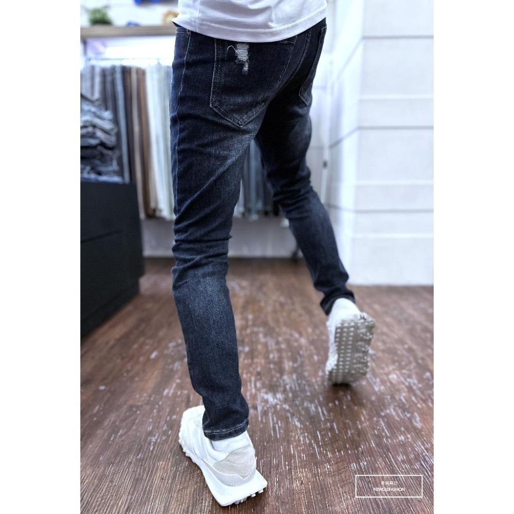 『老爺有喜』重磅梯形三補丁破壞小直筒(NOF23085059)-細節圖5