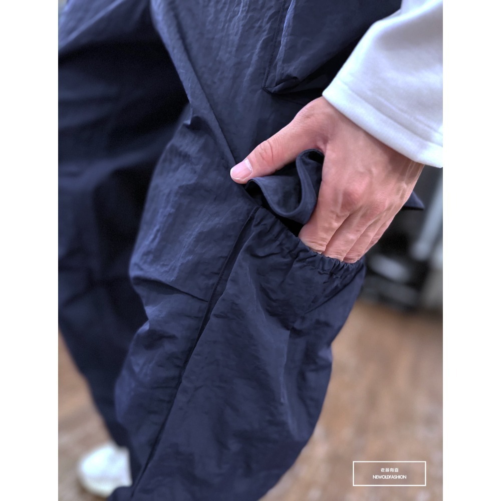 『新品上市』重磅多口袋傘兵工裝長褲-深藍(NOF230913286)-細節圖5