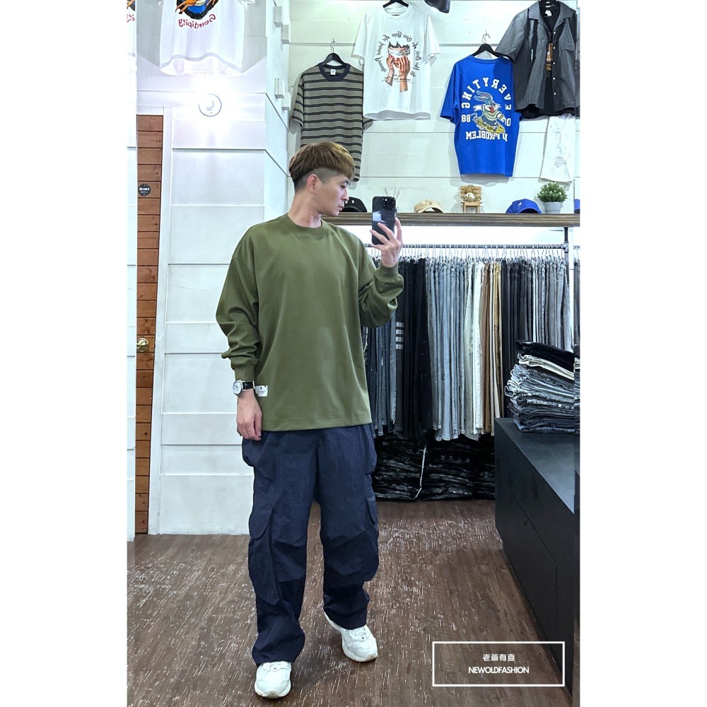 『新品上市』重磅RAM刺繡白標大學T-綠(NOF2309B5534)-細節圖2