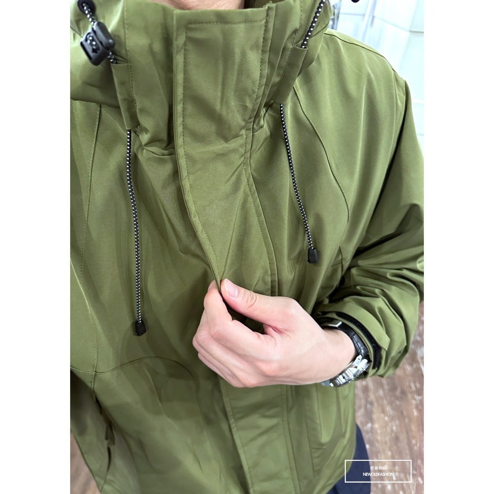 『新品上市』重磅三角環魔鬼氈大機能外套-綠(NOF23095235)-細節圖2