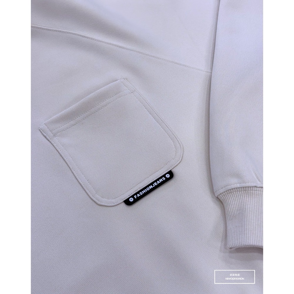 『新品上市』重磅黑標口袋大學T-米(NOF2309B5535)-細節圖5