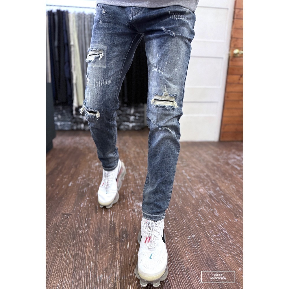 『新品上市』重磅抓痕破壞白印小直筒(NOF24015825)-細節圖2