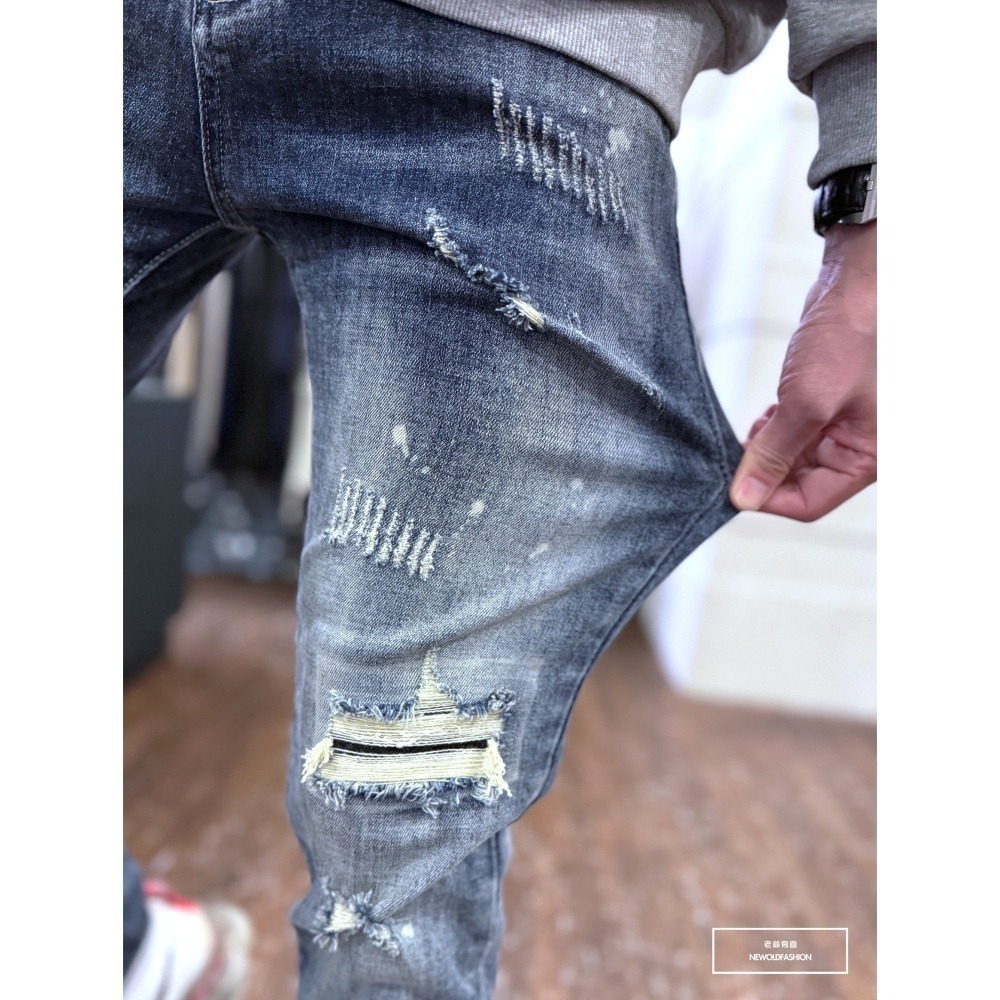 『新品上市』重磅抓痕破壞白印小直筒(NOF24015825)-細節圖7