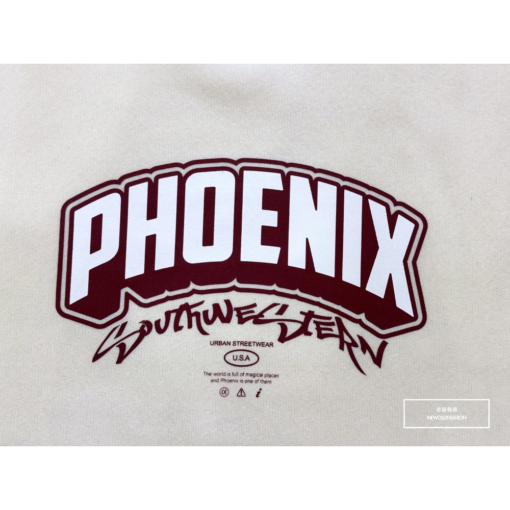『新品上市』重磅PHOENIX刷毛大學T-米(NOF231288012)-細節圖2