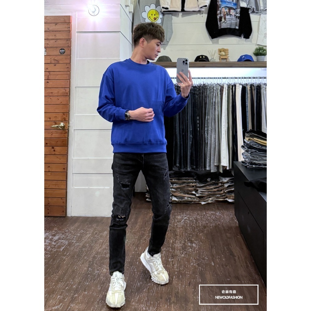 『新品上市』重磅豹紋補丁破壞小直筒(NOF23125132)-細節圖6