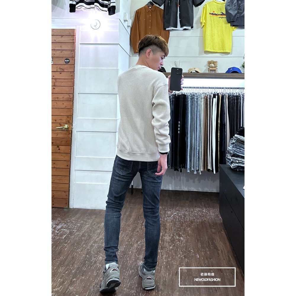 『新品上市』重磅立體粗針織大學T-米(NOF2310C65001)-細節圖2