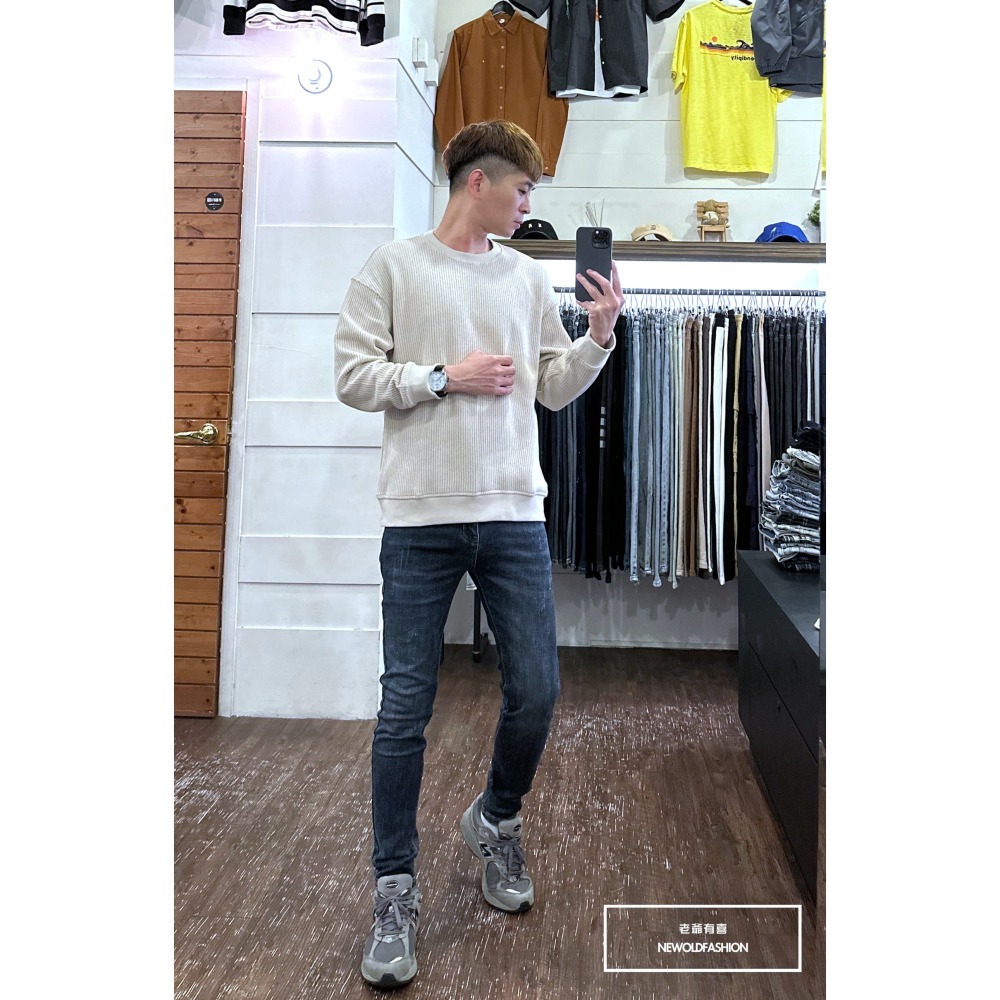 『新品上市』重磅立體粗針織大學T-米(NOF2310C65001)-細節圖6