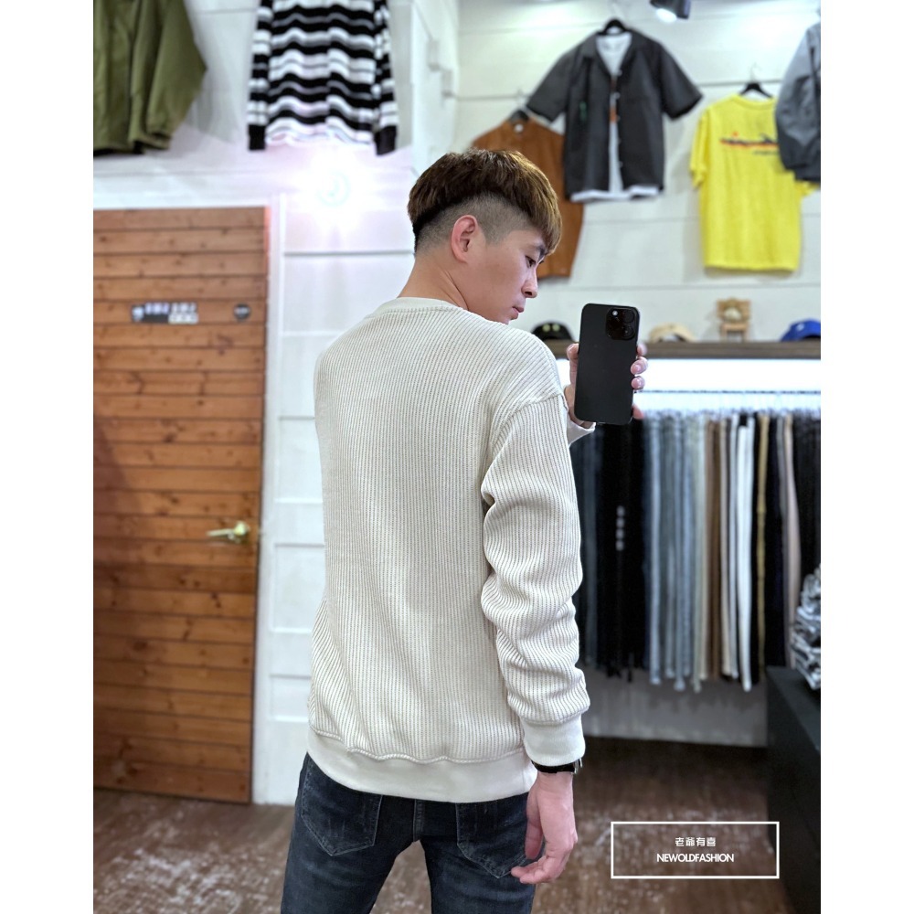 『新品上市』重磅立體粗針織大學T-米(NOF2310C65001)-細節圖8