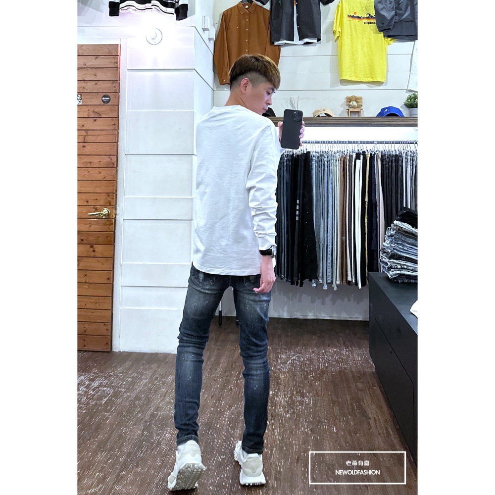 『新品上市』重磅GOING刺繡竹節棉大學T-白(NOF2309387)-細節圖4
