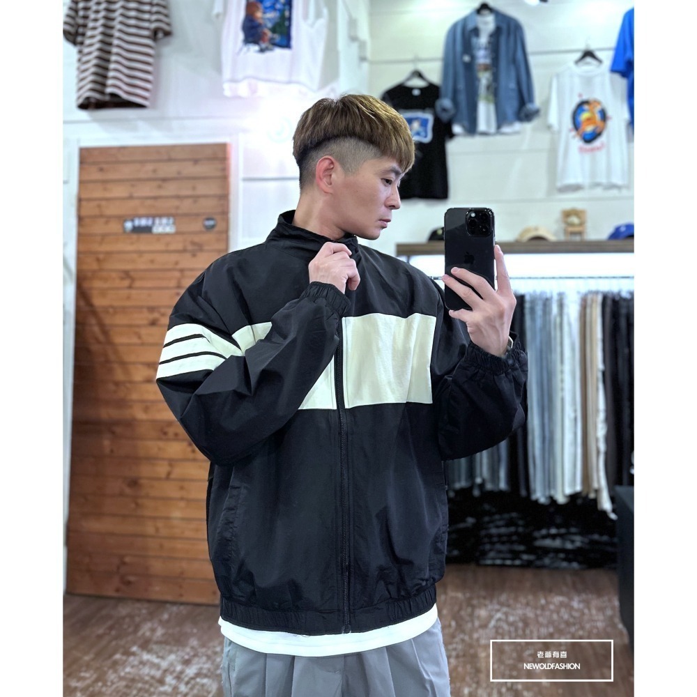 『新品上市』重磅Reasonably三槓防風外套-黑(NOF2310C61003)-細節圖6