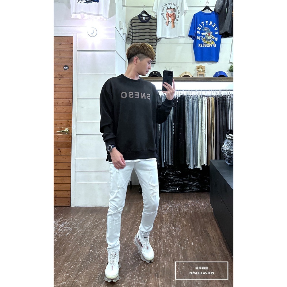 『新品上市』重磅MR英字大學T-咖啡(NOF2309B2233)-細節圖3