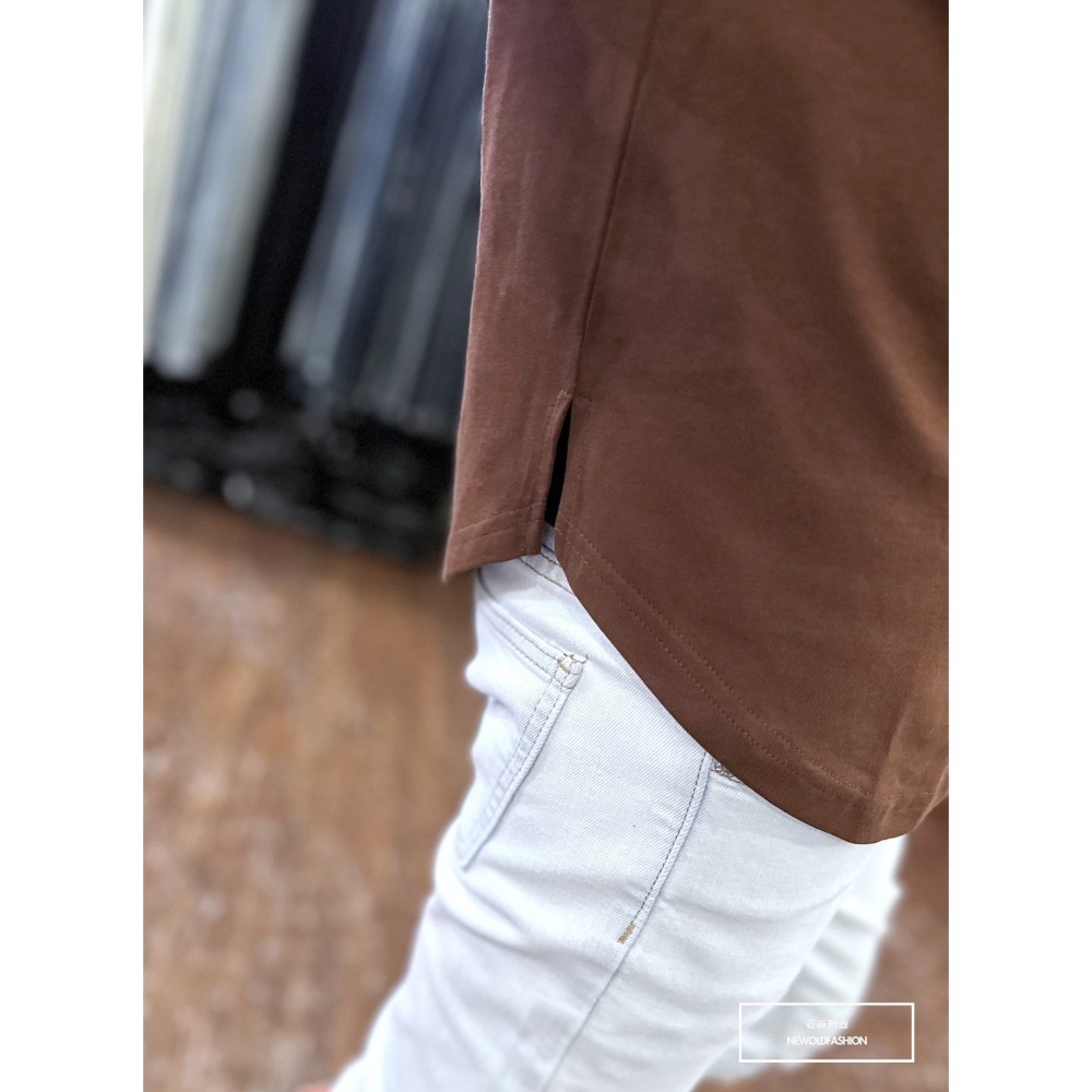 『新品上市』重磅MR英字大學T-咖啡(NOF2309B2233)-細節圖5