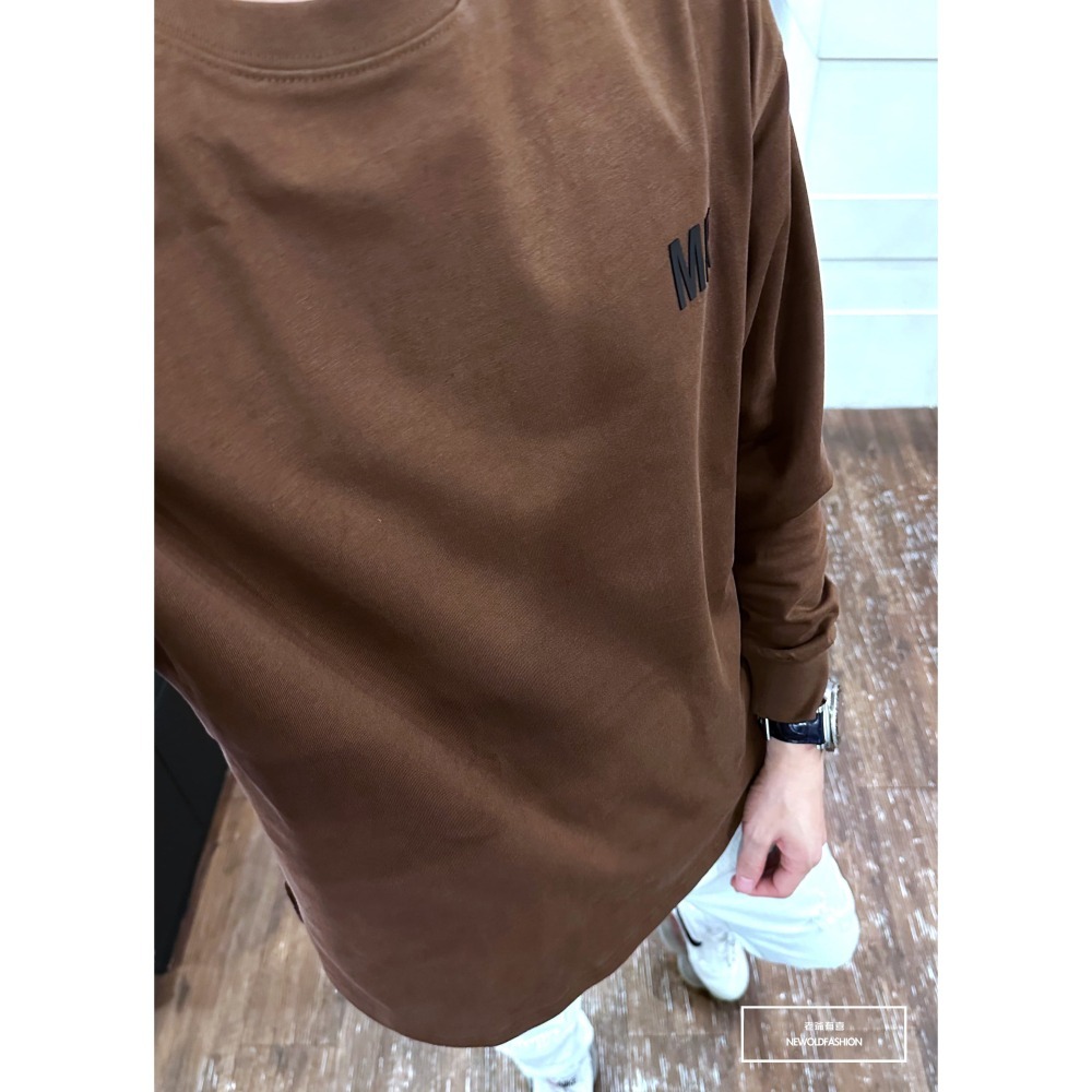 『新品上市』重磅MR英字大學T-咖啡(NOF2309B2233)-細節圖6