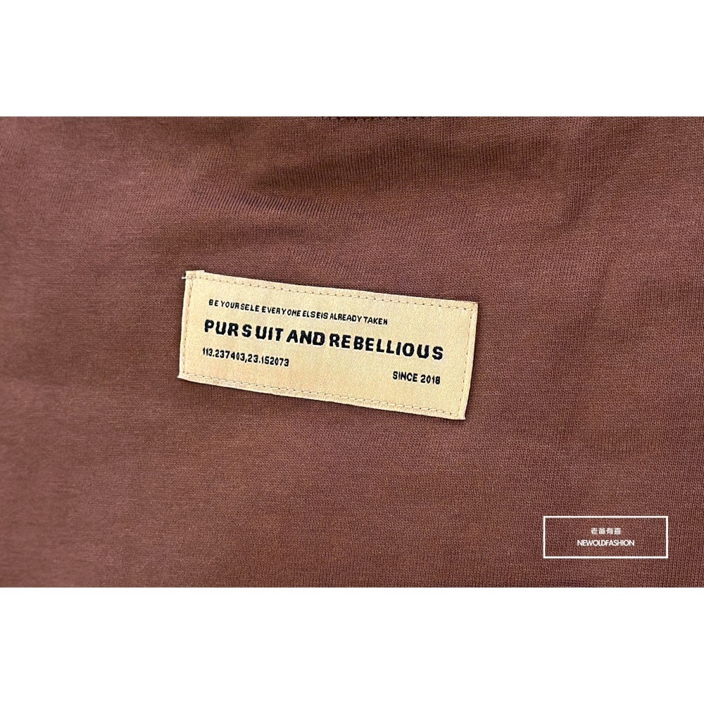 『新品上市』重磅MR英字大學T-咖啡(NOF2309B2233)-細節圖7