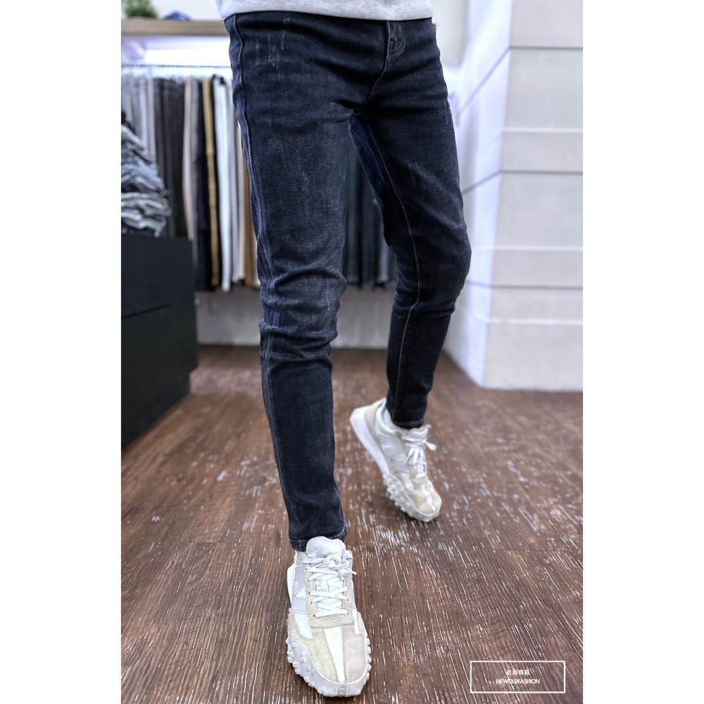 『新品上市』重磅藏藍白刷痕小直筒(NOF23105093)-細節圖7